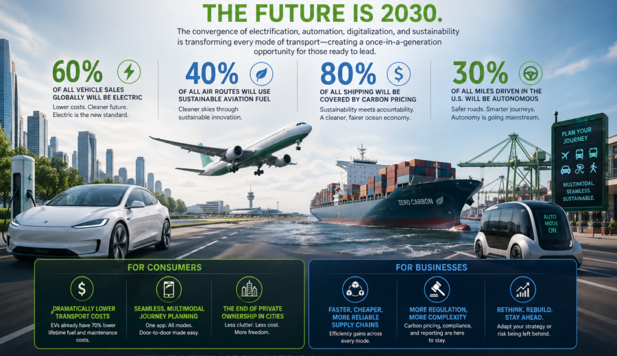 The Transport Revolution: How 2030 Will Redefine Human Mobility