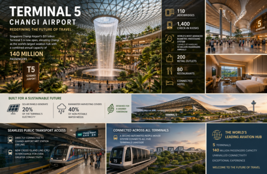 Singapore Changi Airport Opens Terminal 5: World’s Largest