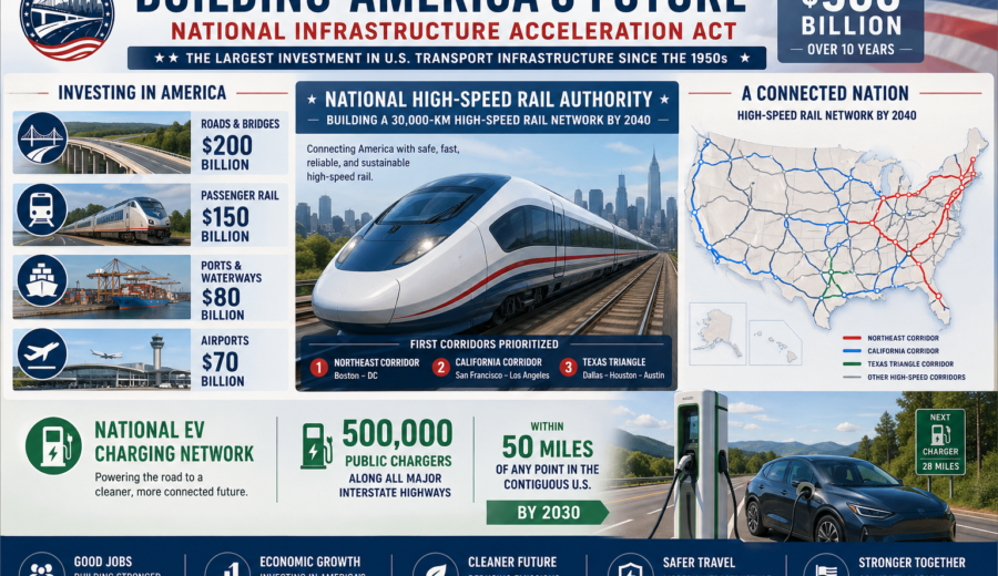 USA Approves $500 Billion National Infrastructure Rebuild Plan