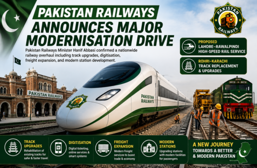 Pakistan Railways Announces Major Modernisation Drive and High-Speed Rail Plans
