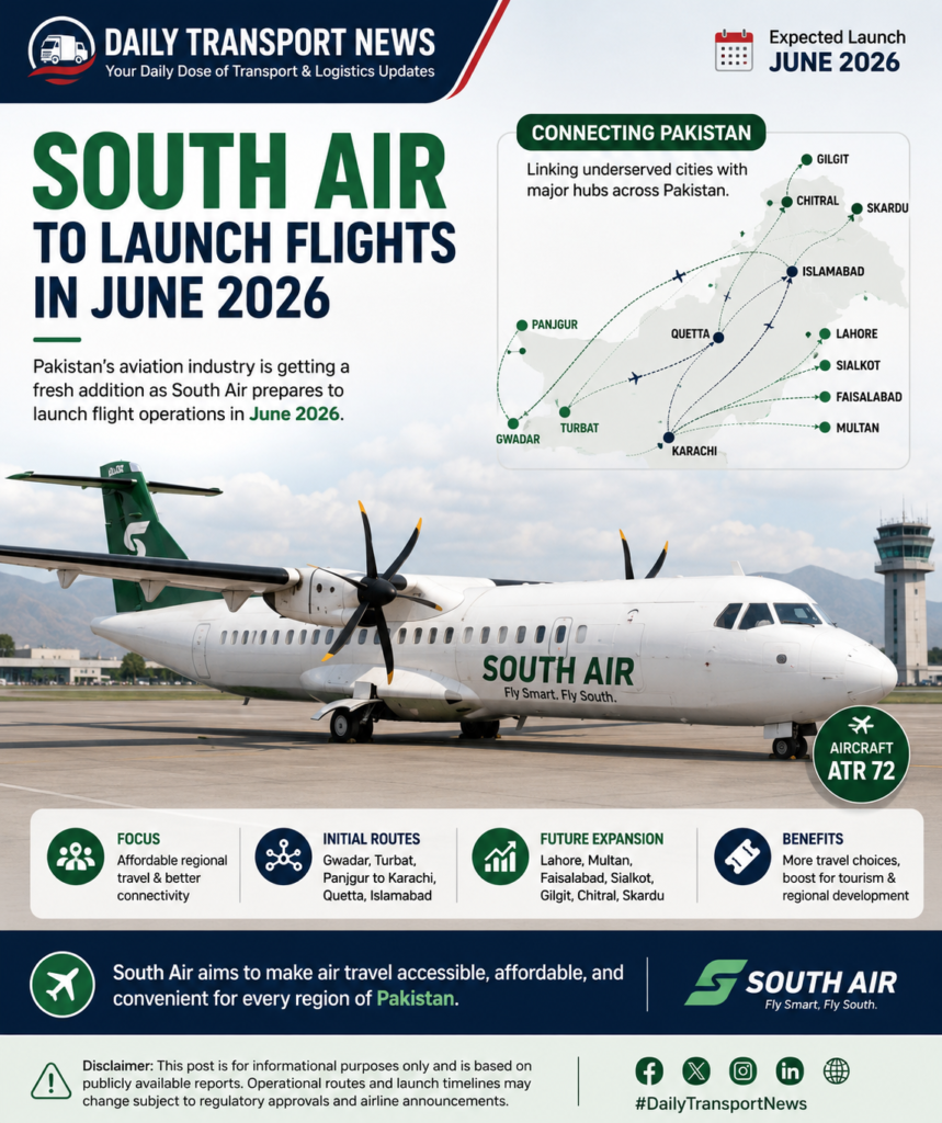 ✈️South Air to Launch Domestic Flight Operations in Pakistan in June 2026