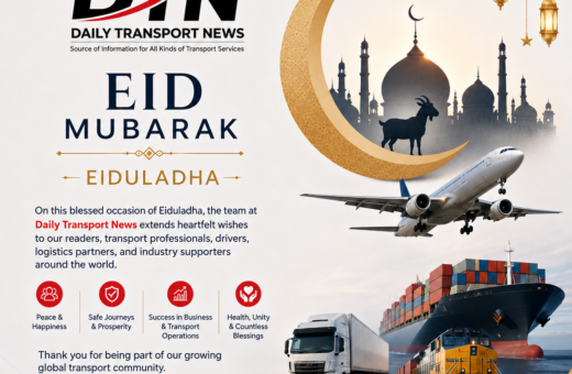 🌙 Eid Mubarak 2026 from Daily Transport News | Global Transport Community Wishes