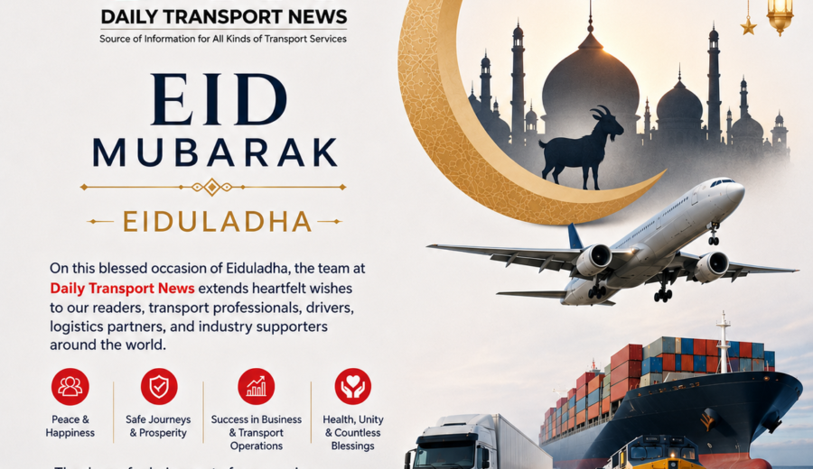 🌙 Eid Mubarak 2026 from Daily Transport News | Global Transport Community Wishes