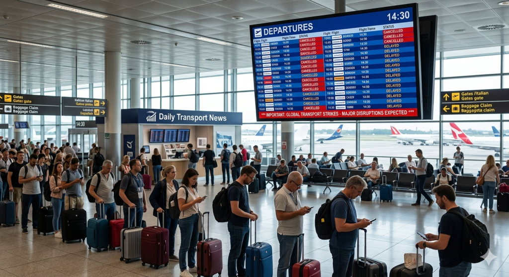 Multiple countries, including Italy, are facing widespread transport strikes in May 2026, affecting airlines, airports, and logistics chains. Aviation disruptions are expected on key dates, impacting both passenger and cargo operations.