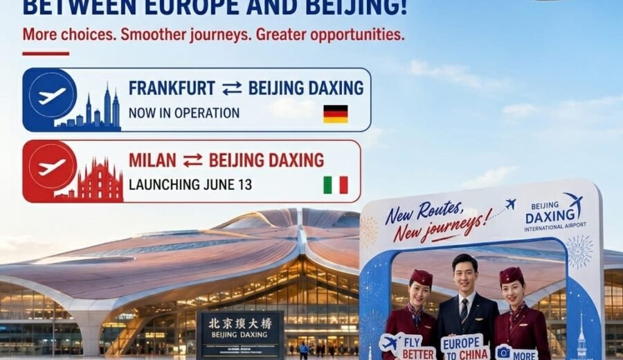 Air China Expands Europe Connectivity with New Beijing Daxing Routes from Frankfurt and Milan