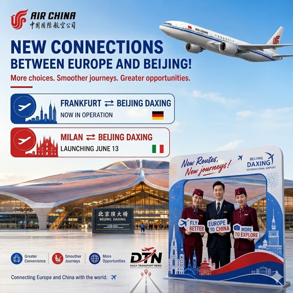 ✈️Air China Expands Europe Connectivity with New Beijing Daxing Routes from Frankfurt and Milan🌍