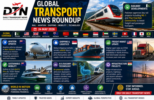🌍Global Transport News Roundup – Rail, Aviation, Shipping & Smart Mobility Updates | 24 May 2026