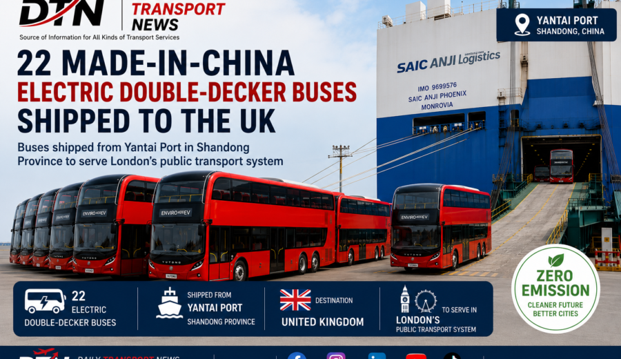 22 Made-in-China Electric Double-Decker Buses Shipped to the UK