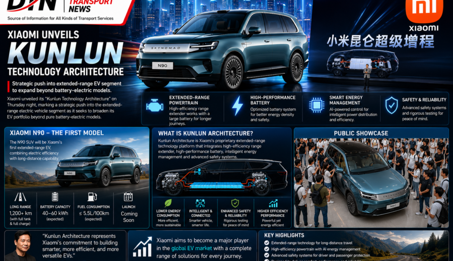 Xiaomi Introduces Kunlun Technology Architecture to Accelerate Extended-Range EV Development