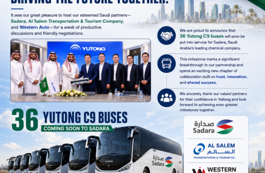 Yutong Strengthens Saudi Partnership with 36 C9 Buses for Sadara