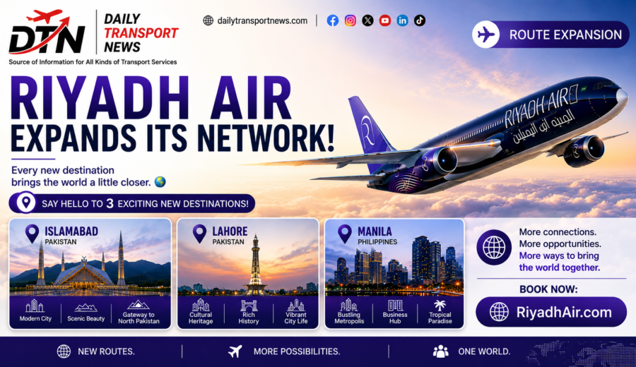 Riyadh Air Announces New Routes to Islamabad, Lahore and Manila