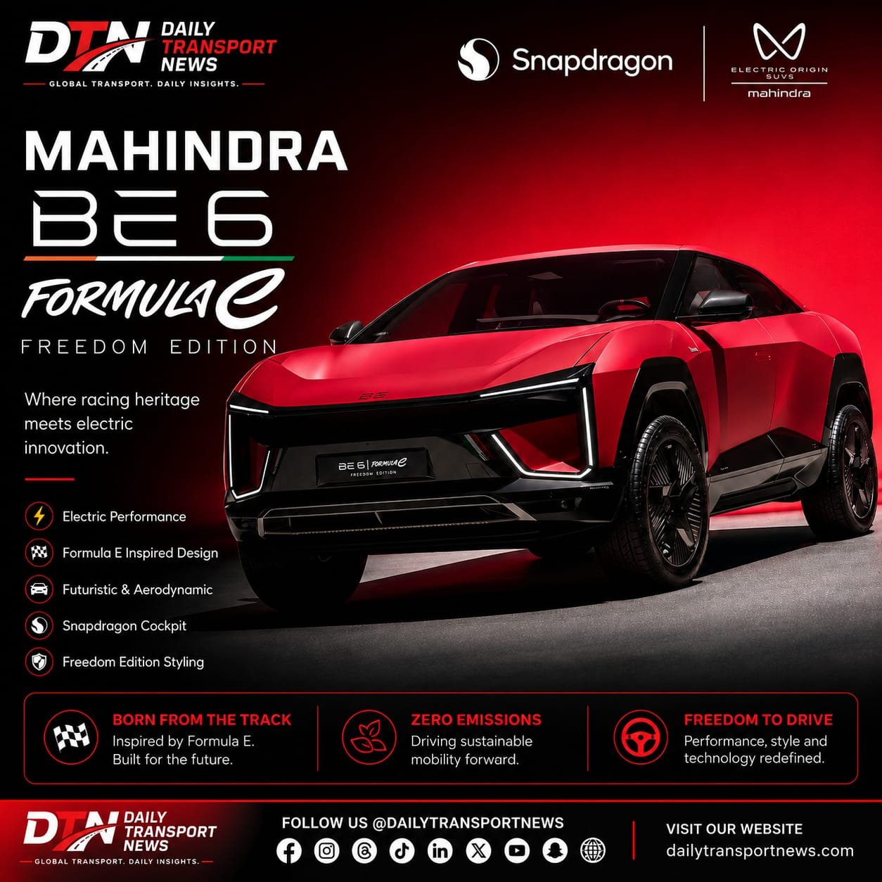 Mahindra BE 6 Formula E Freedom Edition: Price, Range & Specs