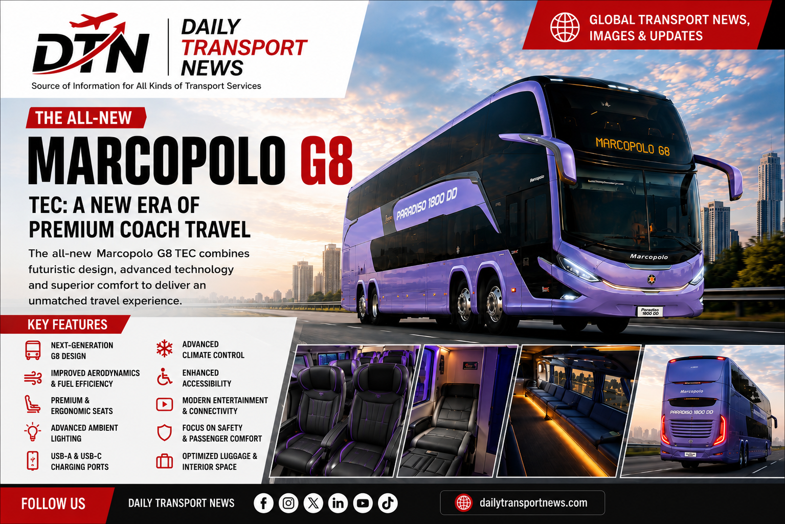 Marcopolo G8 TEC: A New Era of Premium Coach Travel