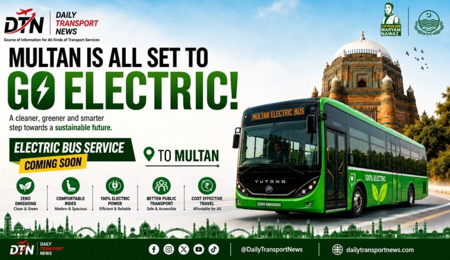 Multan is all set to go electric! 🚌⚡