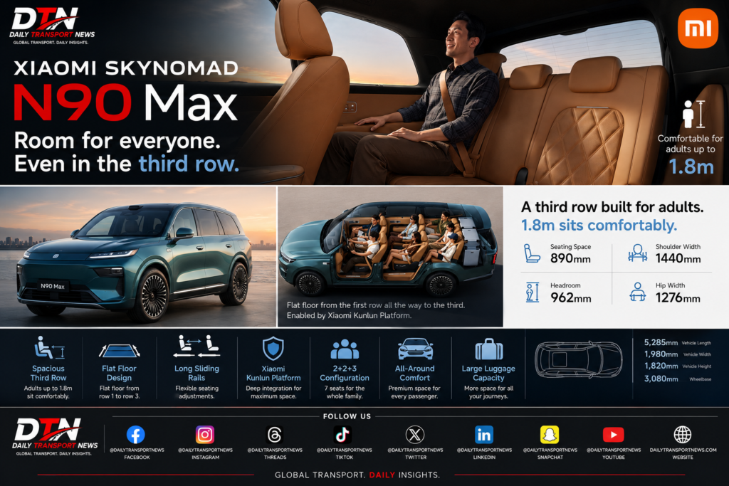 Xiaomi SkyNomad N90 Max seven-seat SUV with spacious third row